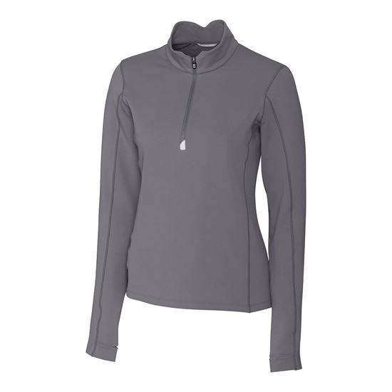 Picture of Cutter & Buck Traverse Stretch Quarter Zip Womens Pullover